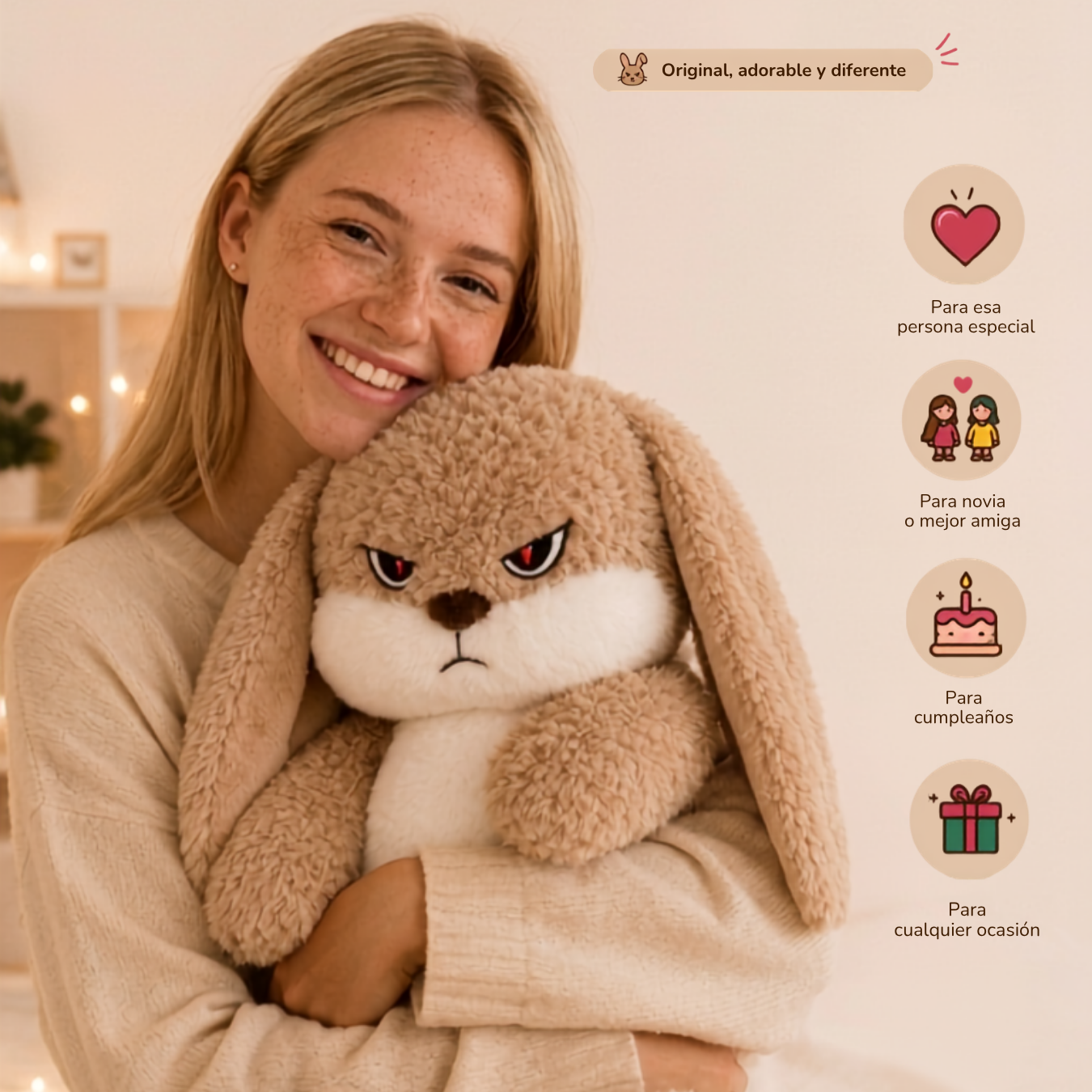 Peluche Conejito Gruñon